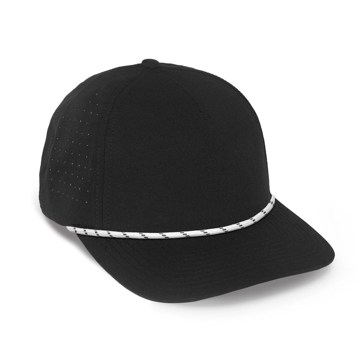 Blaise(ブレイズ) ワイドピークキャップ GULF | Black w/ Black & White Rope – Wild Bills Blanks